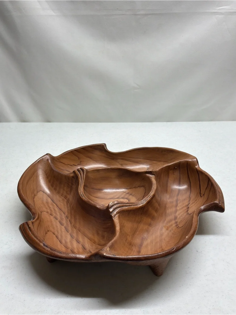Vintage California Original U.S.A. Pottery Brown Bowl/Chip and Dip